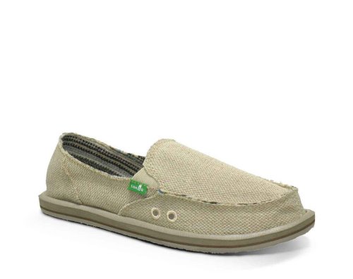 Chaussures Sanuk Donna Hemp Femme - Vert Clair Olive PEDMXV104